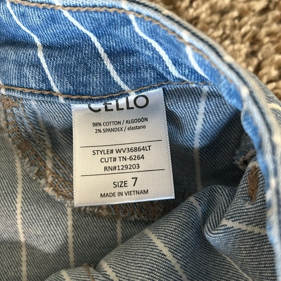 CELLO flare frayed hem size 7 - Picture 5 of 5